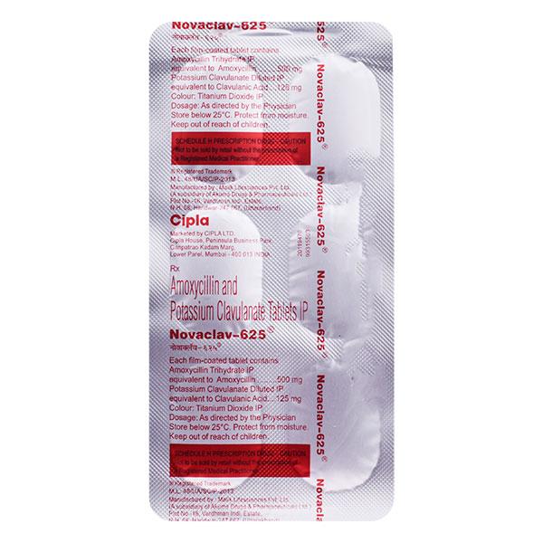 Novaclav 625mg Tablet 6'S