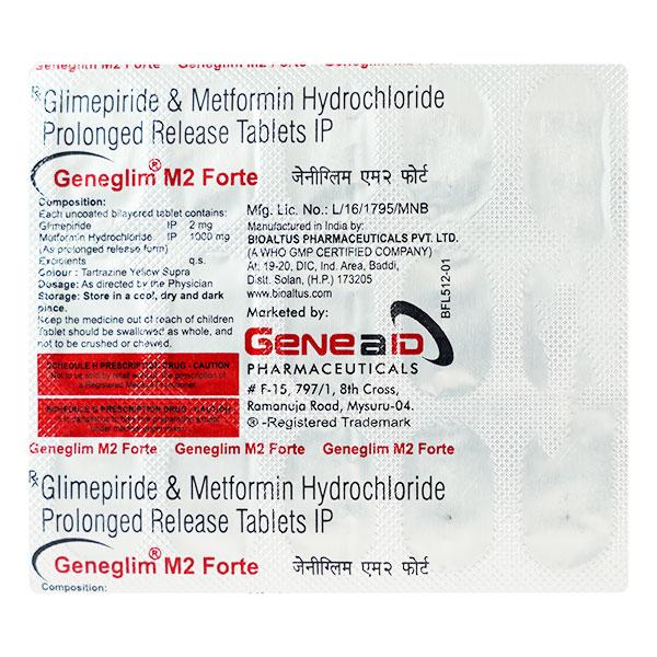 GENEGLIM M2 FORTE Tablet 15's