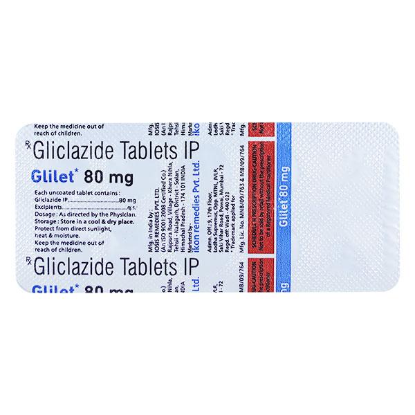 GLILET 80 MG Tablet 10's