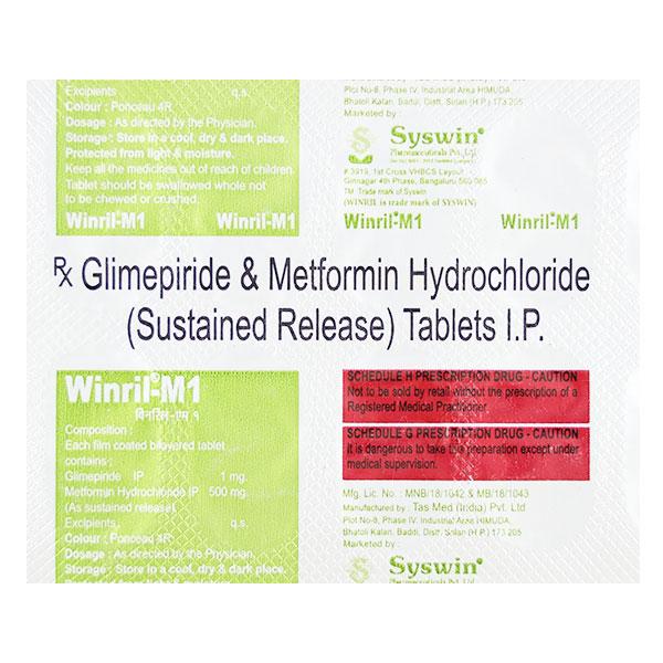WINRIL M 1mg Tablet 10's