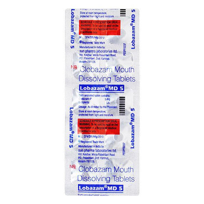 Lobazam MD 5mg Tablet 10'S