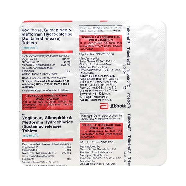 TRIBETROL 2mg Tablet 15's