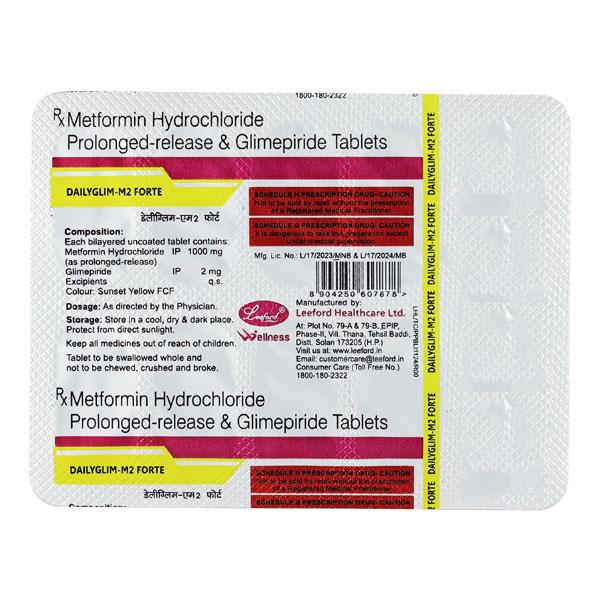 DAILYGLIM M2 FORTE Tablet 10's