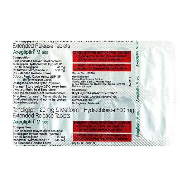 AXEGLIPTIN M 500mg Tablet 10's