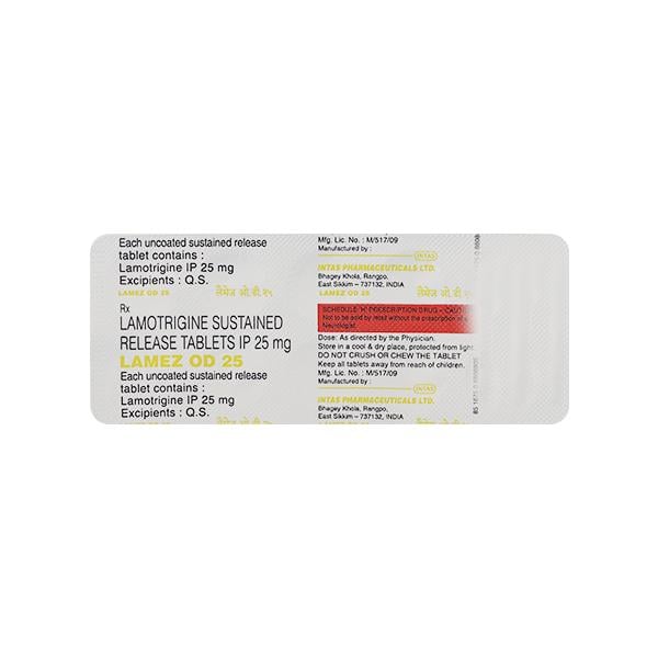 Lamez OD 25mg Tablet 10'S