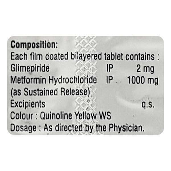 Glynamic M Forte 2Mg Tablet 10's