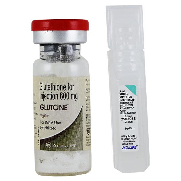Glutone 600Mg Injection 1's