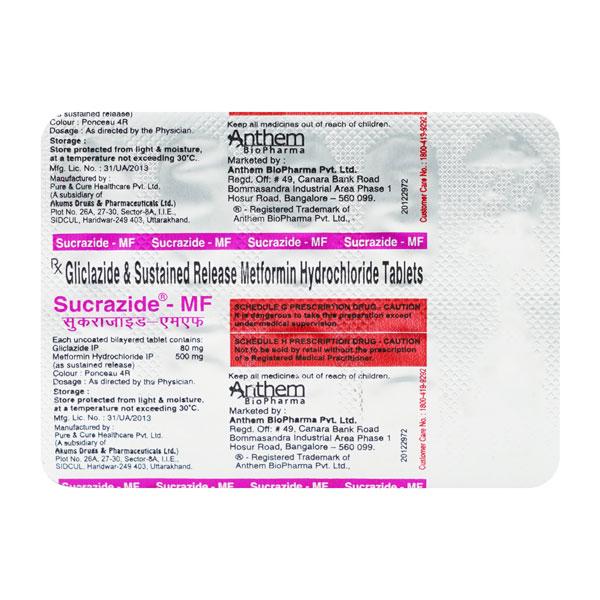 Sucrazide MF Tablet 10'S