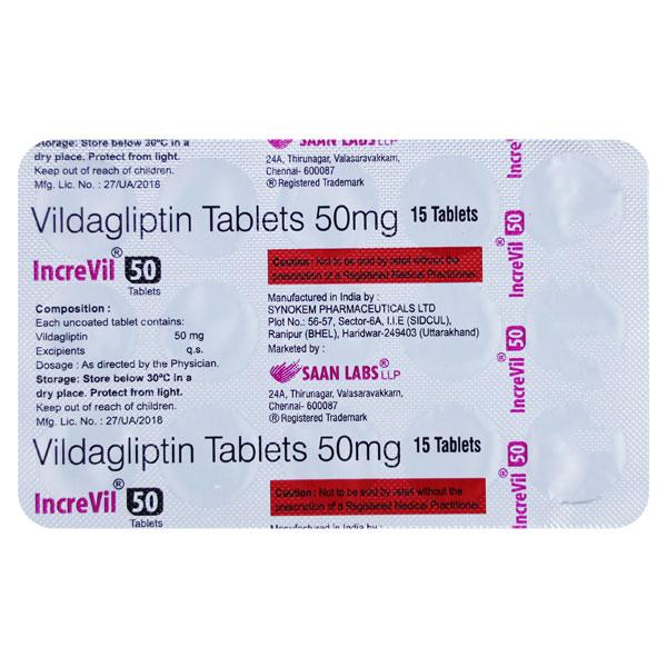 INCREVIL 50mg Tablet 15's