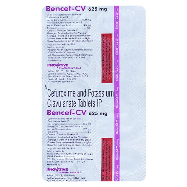 BENCEF CV 625mg Tablet 10's