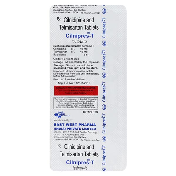 Cilnipres T Tablet 10'S