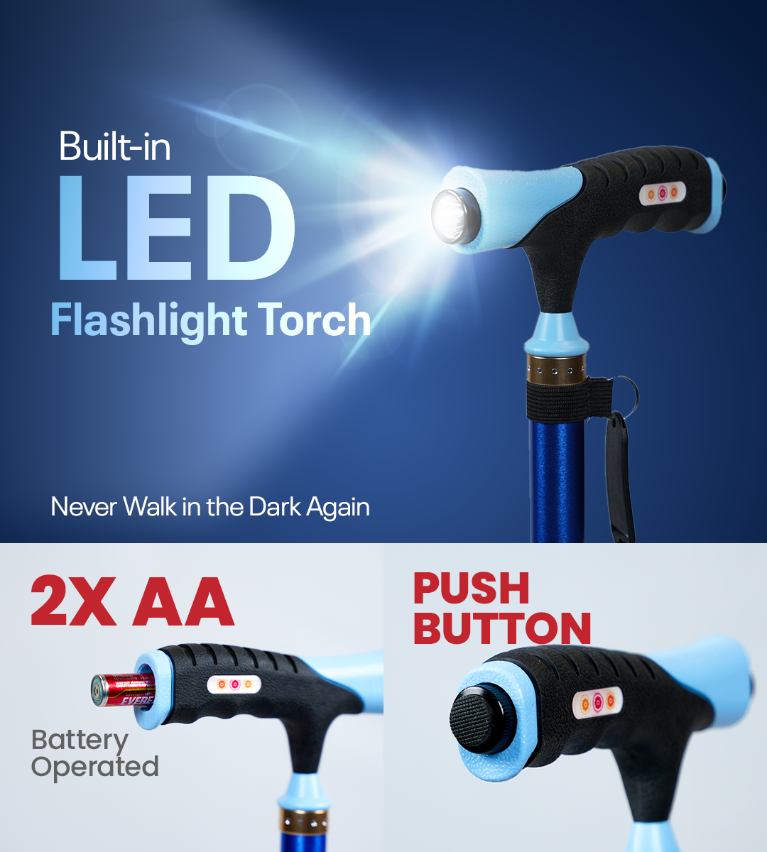 Unibase Lumina Walking Stick (Blue)