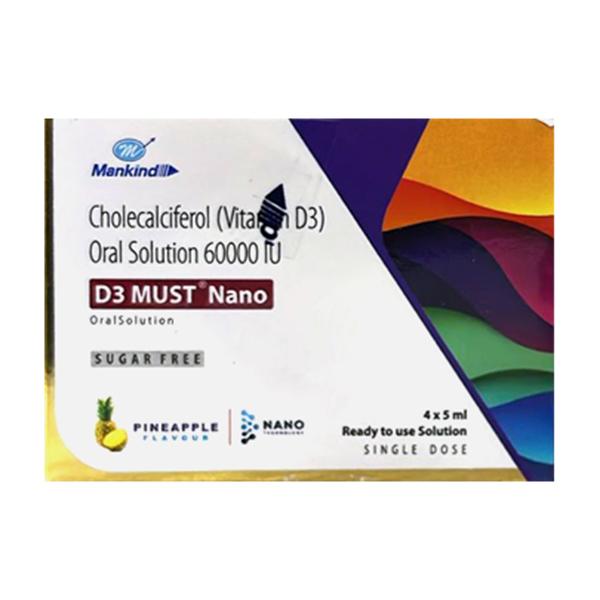 D3 MUST NANO SUGAR FREE PINEAPPLE FLAVOUR Oral Solution 5ml