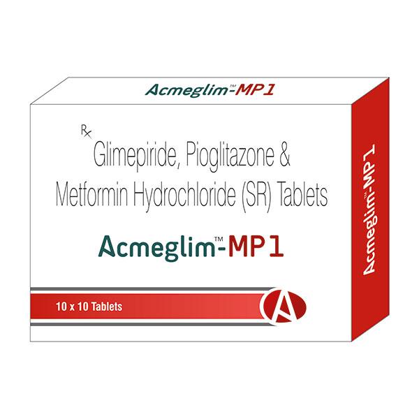 ACMEGLIM MP 1 Tablet 10's