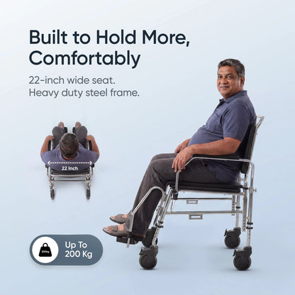 Frido Attendant-propelled Bariatric Wheelchair