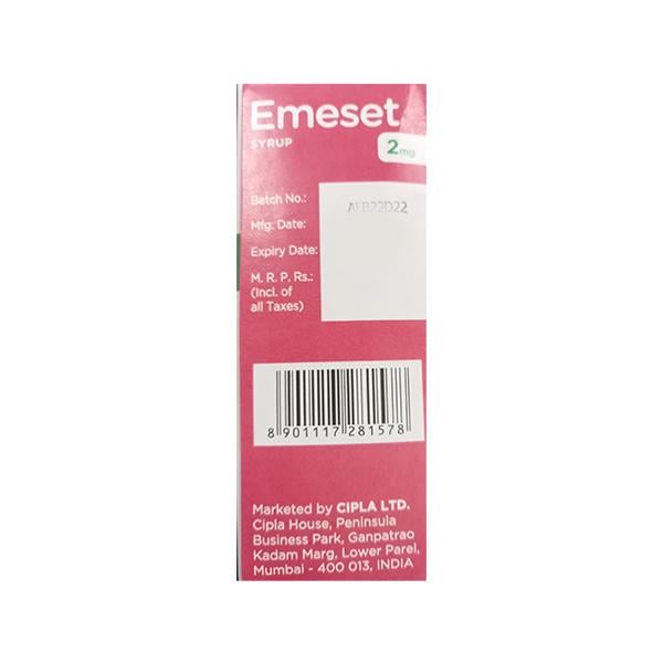 EMESET 2 MG STRAWBERRY FLAVOUR Syrup 30ml