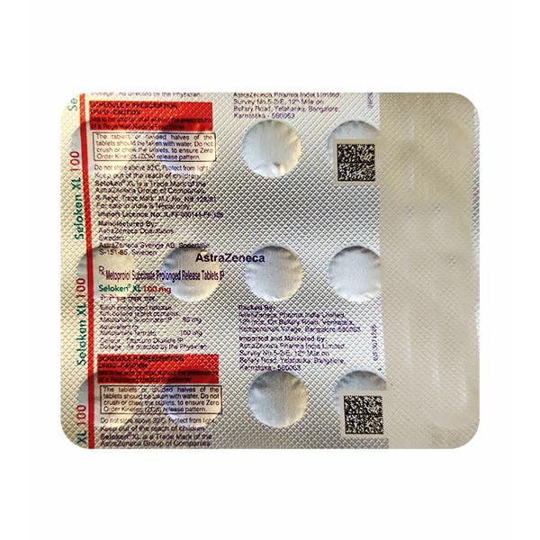 Seloken XL 100mg Tablet 15'S