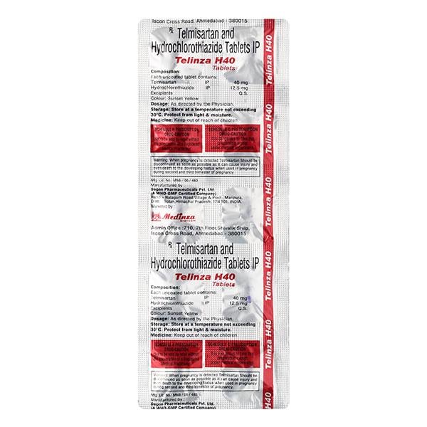 TELINZA H 40 Tablet 10's