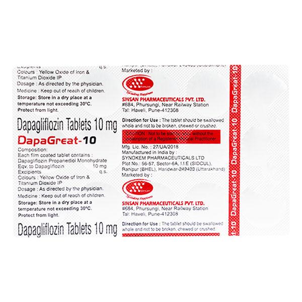 DAPAGREAT 10 Tablet 15's