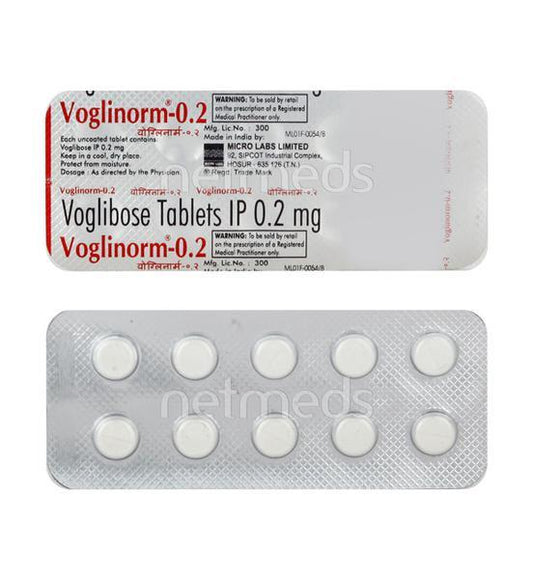 Voglinorm 0.2mg Tablet 10'S