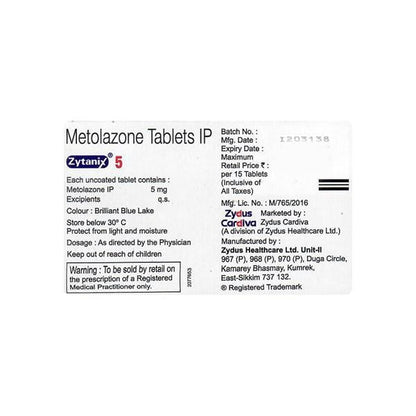 ZYTANIX 5 Tablet 15's