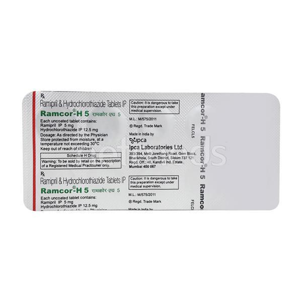 Ramcor H 5mg Tablet 10'S