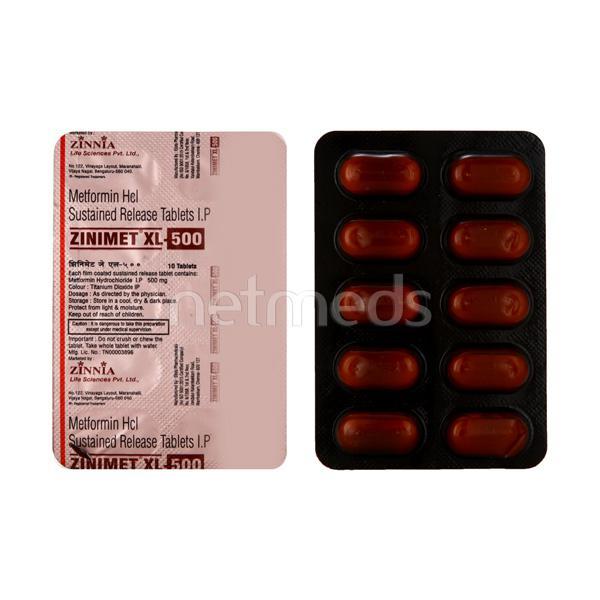 Zinimet XL 500mg Tablet 10'S