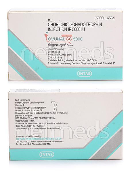 Ovunal SC 5000IU Injection 1's