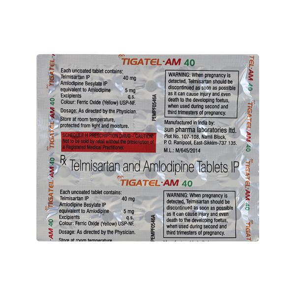 TIGATEL AM 40 Tablet 20's