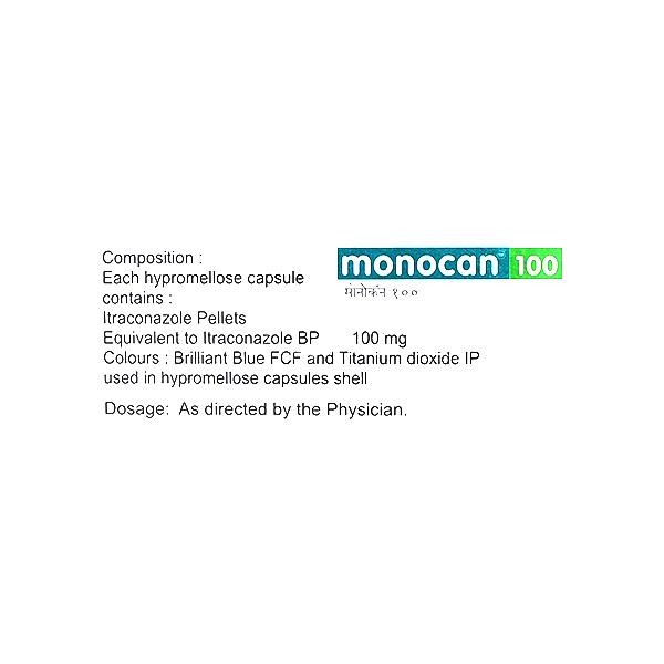 MONOCAN 100mg Capsule 10's