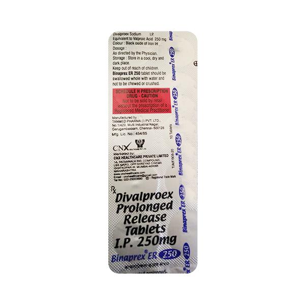 BINAPREX ER 250 Tablet 10's