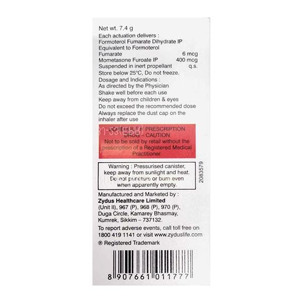 FORMOST 400 WITH DOSE COUNTER Inhaler 120md