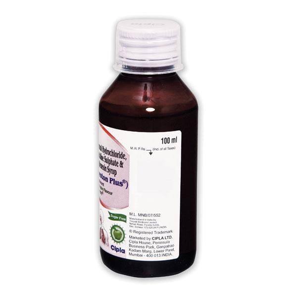 Cheston Plus Sugar Free Green Apple Flavour Expectorant 100ml