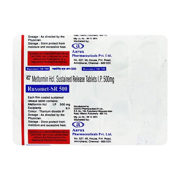 RUXOMET SR 500 Tablet 10's