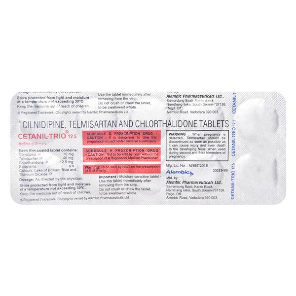Cetanil Trio 12.5mg Tablet 10'S