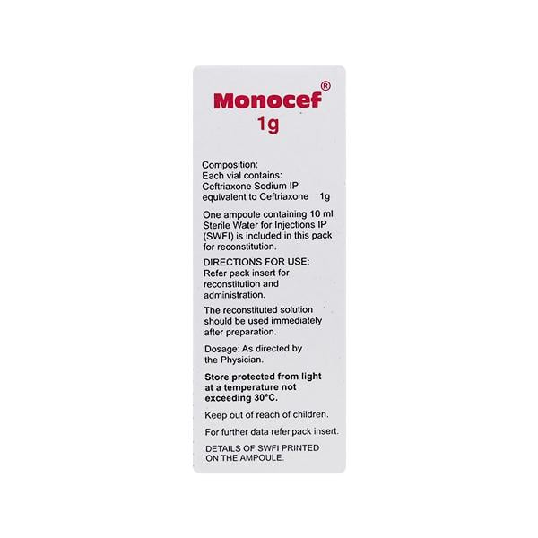 Monocef 1gm Injection 1's