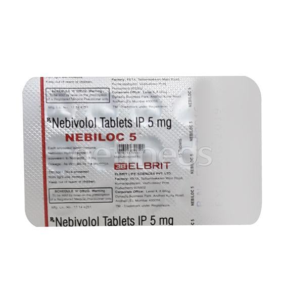 Nebiloc 5mg Tablet 14'S