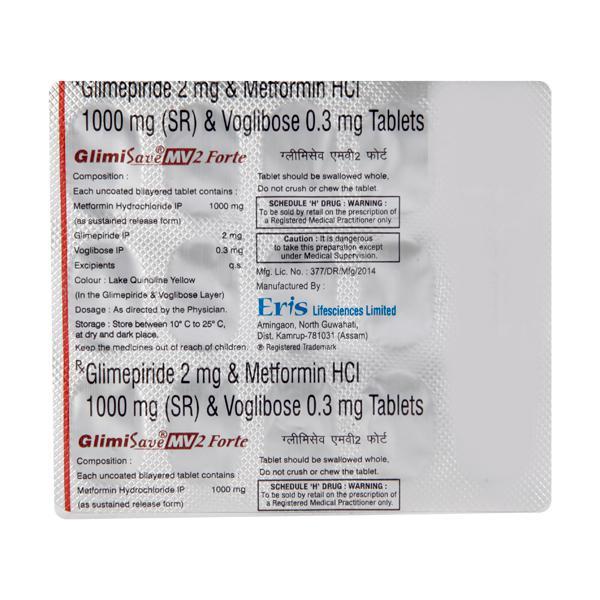 Glimisave MV 2 Forte Tablet 15'S