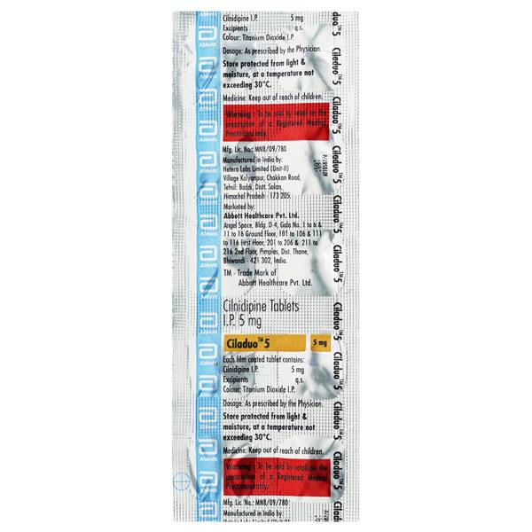 Ciladuo 5mg Tablet 10'S