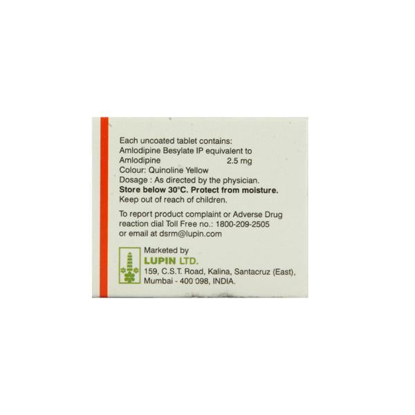Lupidip 2.5mg Tablet 10'S