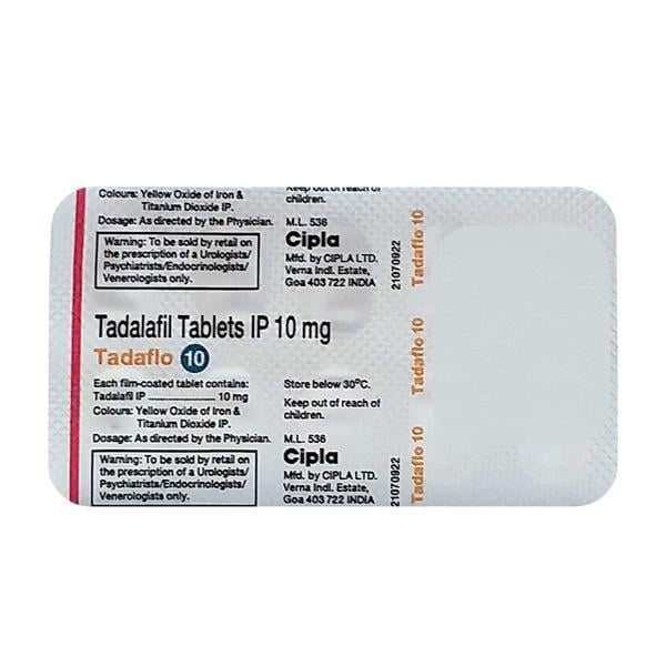 Tadaflo 10mg Tablet 10'S
