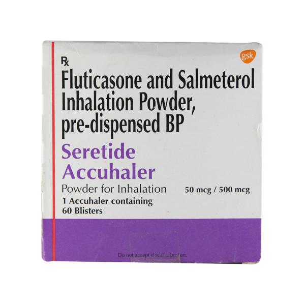 Seretide Accuhaler 50/500MCG Blister 60'S