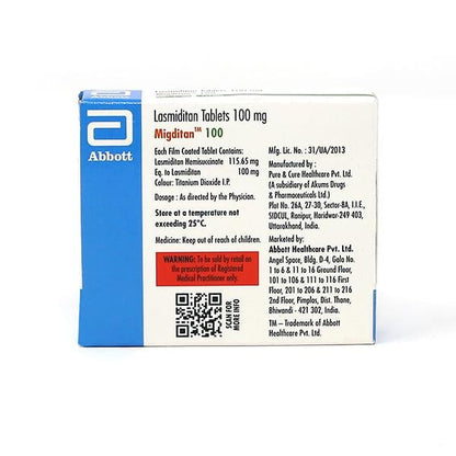 MIGDITAN 100 Tablet 4's