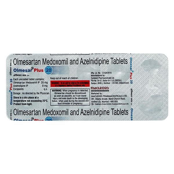 OLMESAR PLUS 20 Tablet 10's