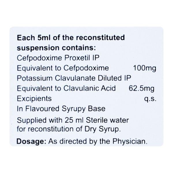 OXIPOD CV 100mg Dry Syrup 30ml