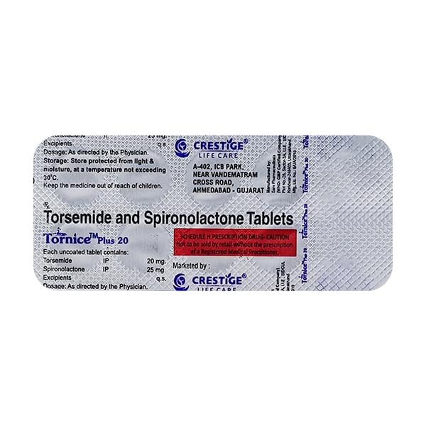 TORNICE PLUS 20 Tablet 10's