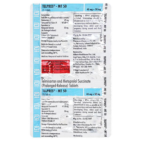Telpres MT 50mg Tablet 15'S