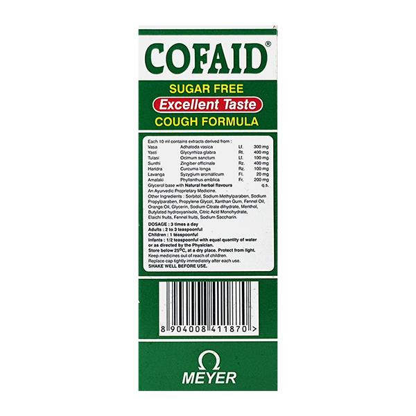 Cofaid Sugar Free Cough Formula 100ml