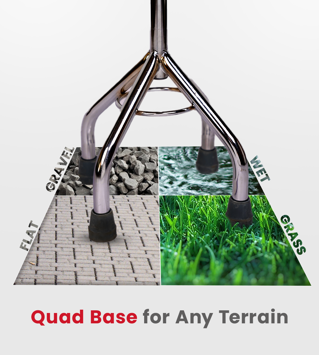 AGEasy Four Leg Walking Stick