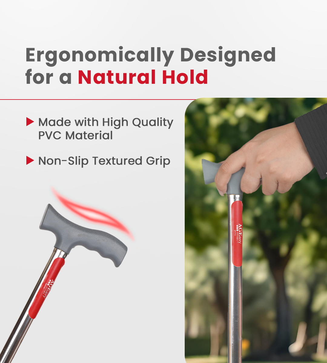 AGEasy Four Leg Walking Stick